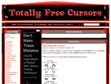 Tablet Screenshot of cursors1.totallyfreecursors.com