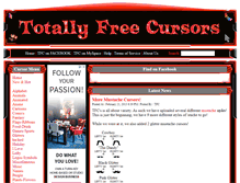 Tablet Screenshot of downloads.totallyfreecursors.com