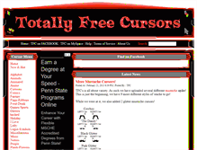 Tablet Screenshot of cursors3.totallyfreecursors.com